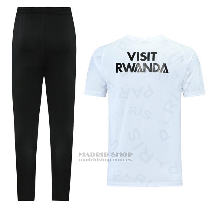 Chandal del Paris Saint-Germain Jordan Manga Corta 2021 Blanco